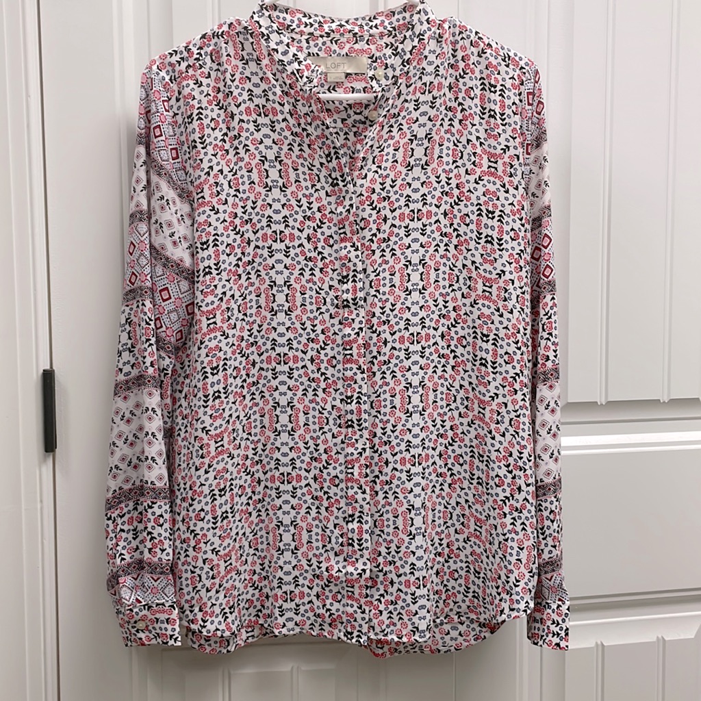 Loft Buttoned-Down Blouse